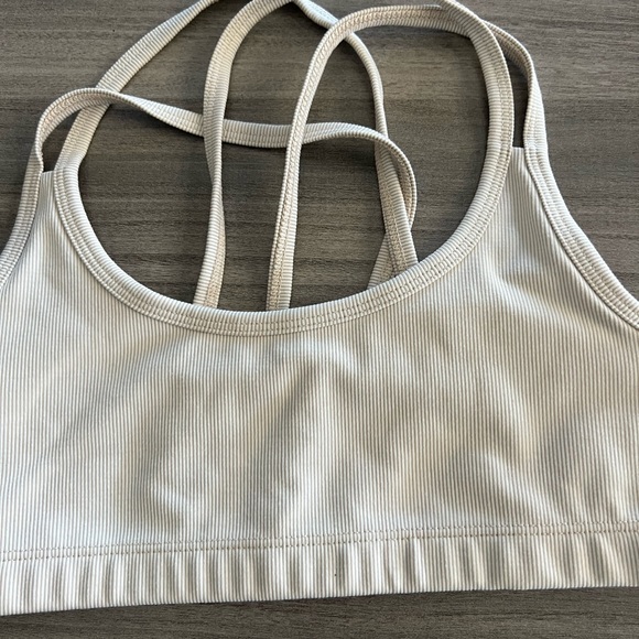 Beyond Yoga Heather Rib Criss Cross Bra - Picture 6 of 7